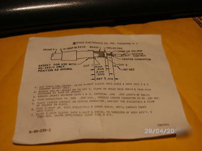 New brand right angle ( n ) male mil spec(silent key)