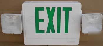 New emergency light/led exit sign combination unit 