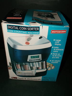 Digital coin sorter coin counting machine motorized cib
