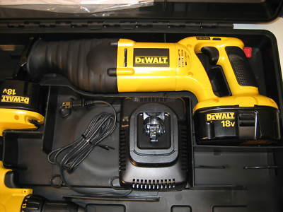 New dewalt DC759CA 2 tool combo kit drill sawzall case 