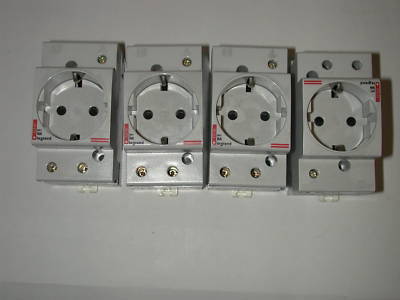 New legrand 250 volt shuttered socket (4) 