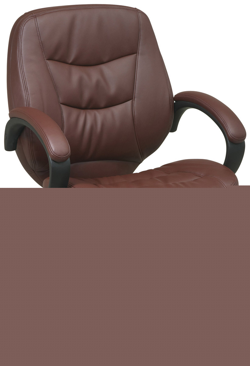 Deluxe mid back manager office leather chair -free ship