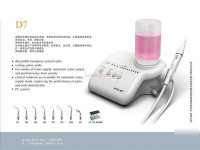Dental ultrasonic pizeo scaler liquid dosing fda dte D7