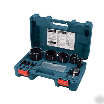 New bosch 11PC diamond master hole saw kit HDG11 warnty