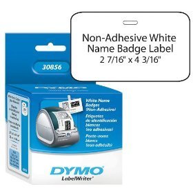 New real dymo star 30856 white name badge non-ad