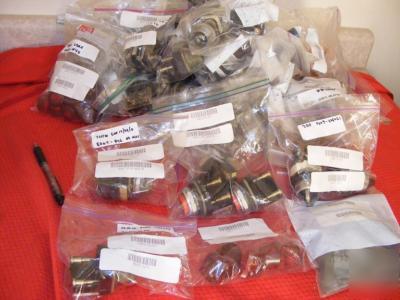 One lot of 80 allen bradley push buttons pilot lights 