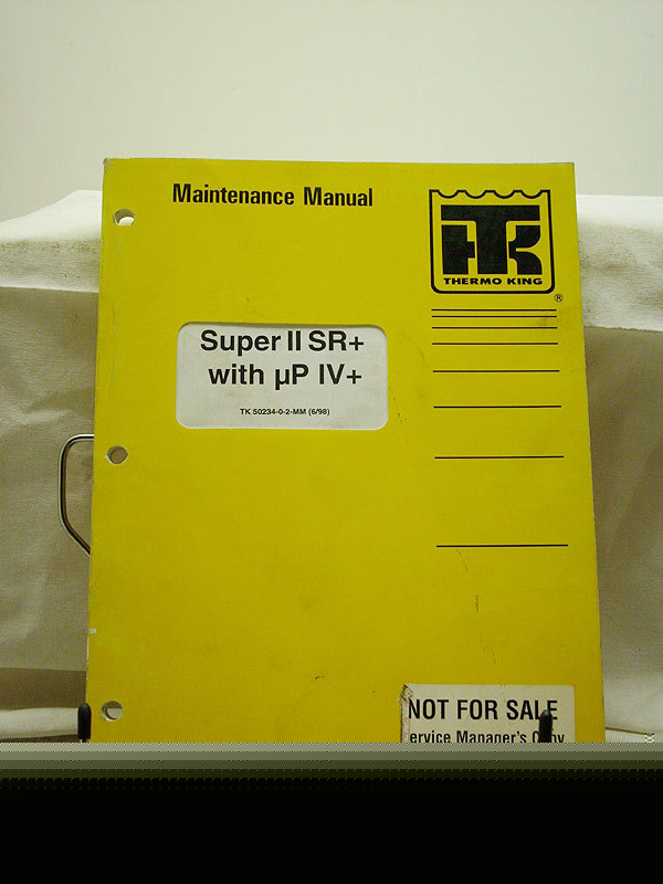 Thermo king super ii sr+ up iv+ maintenance manual