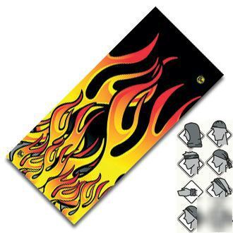 Buff headwear fire design chefs hats headscarf bandana