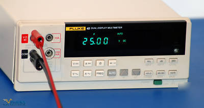 Fluke 45 digital bench multimeter dmm +leads w/warranty