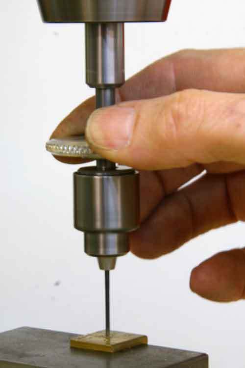 Micro-sensitive drill feed adapter w/jacobs #0 chuck