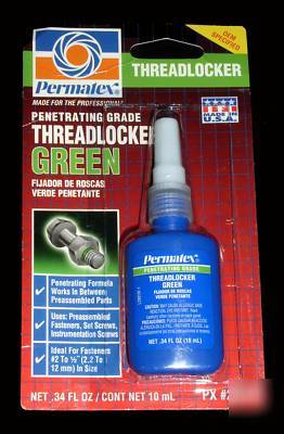 Permatex threadlocker green #29010