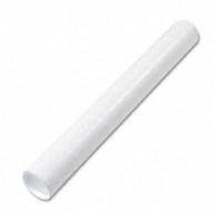 Quality park white kraft mailing tubes w/recessed en...