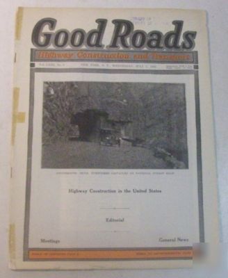 Good roads 1922 construction magazine vol.63, no.1