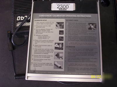 Ivac core check 2090 tympanic thermometers + calibrator