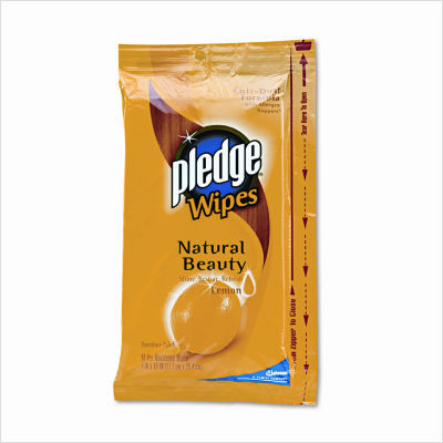 Lemon scent wet wipes, cloth, 7X10, 18/pack, 12/carton