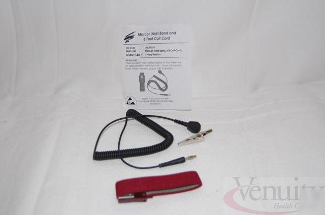 Maroon wrist band and 6FT coil cord 1EA