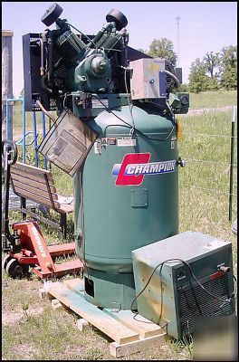 10 hp 3-phase 120 g air compressor w/ dryer - champion