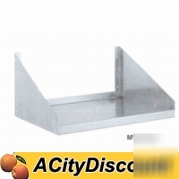 Channel commercial stainless microwave wall shelf 24X18