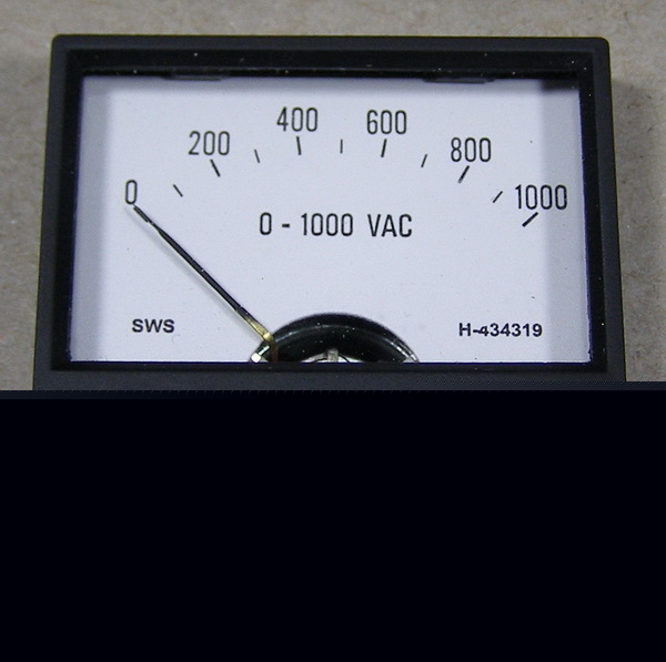 Simpson dc gauge, model 2121, 0-500 micro amps dc