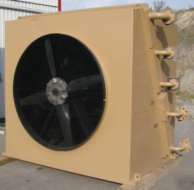 Large natural gas compressor cooler assembly