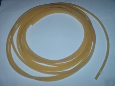 New 10 ft amber latex rubber tubing 1/2