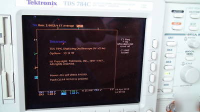 Tektronix TDS784C oscilloscope 4 ch. 4GS/s. reduced 