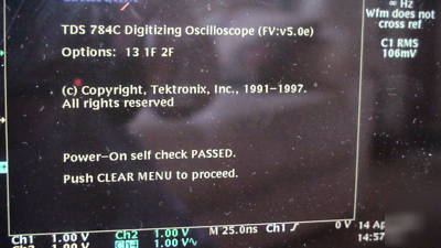 Tektronix TDS784C oscilloscope 4 ch. 4GS/s. reduced 