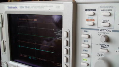 Tektronix TDS784C oscilloscope 4 ch. 4GS/s. reduced 