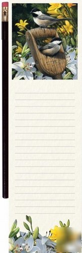 Wellspring pencil pad hautman bros notebook chickadees