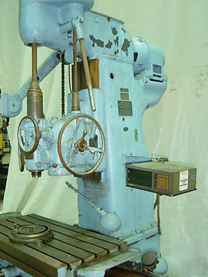 Pratt and whitney jig bore mill 15 hp w/2 axis sonydro 