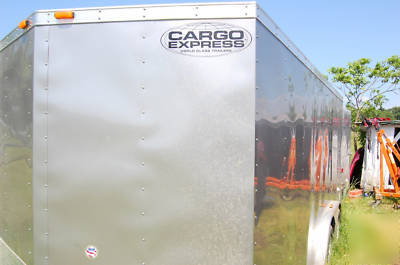 Seamless gutter machine with enclosed trailer