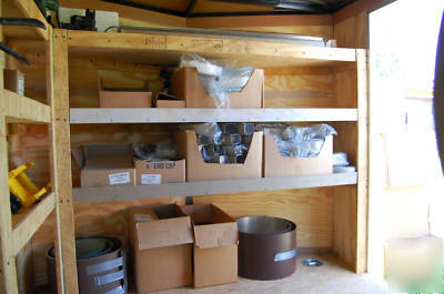 Seamless gutter machine with enclosed trailer