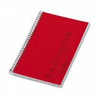 Tops classified ruby red cover notebook, 8-1/2X5-1/2...