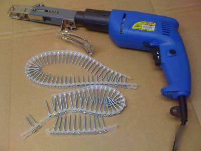 Electric screw gun and drill kit, screw gun, drill kit