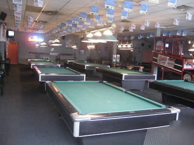 Pool hall tables * billiard equipment for sale +extras