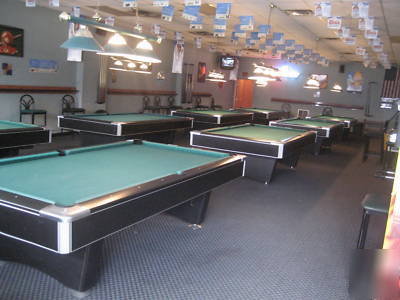 Pool hall tables * billiard equipment for sale +extras