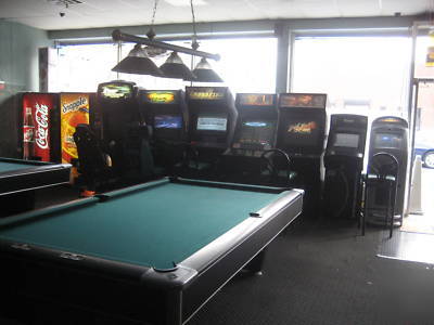 Pool hall tables * billiard equipment for sale +extras