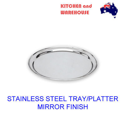 Stainless steel serving tray / food platter - 25CM