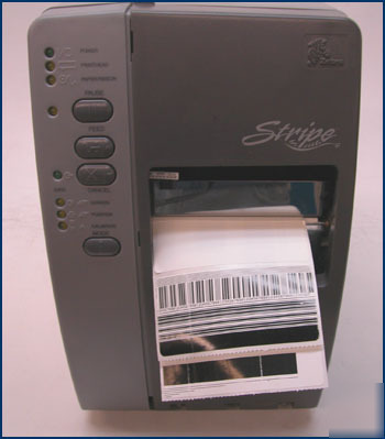 Zebra S600 barcode printer with peeler S600-101-00100