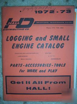 1972 -73 hd hall logging small engine catalog saw atv p