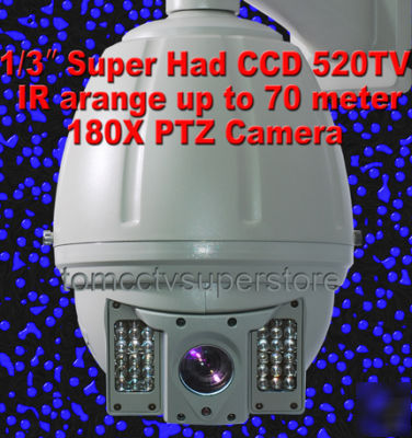 Cctv sony super had ccd 520TVL ptz dome outdoor ir cam