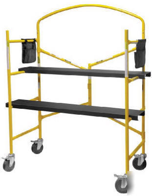 International US7100 mini scaffold with grab bar