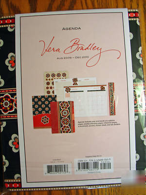 New vera bradley agenda 2010 monthly weekly planner