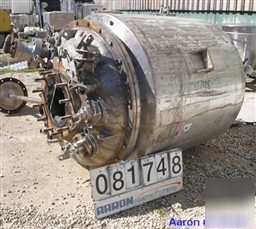 Used: precision stainless reactor, 300 gallons, 316L st