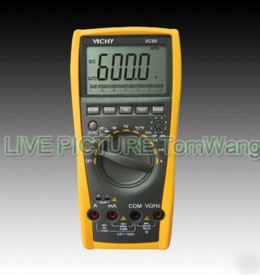 VC99 3 36/7 auto range digital multimeter w/ analog bar