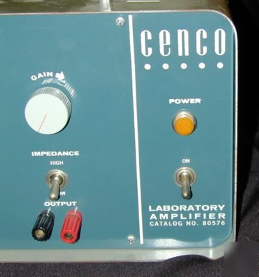Cenco laboratory amplifier cat. no. 80576 115 vac