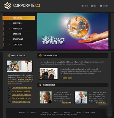 12 customizable flash professional business websites