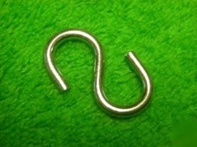 199 zinc plated wrought square end s hook 6C 3/4
