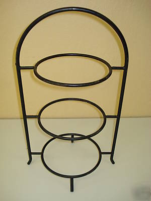 3 tier arched wrought iron display stand, 18