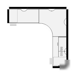 7Â½ x 7Â½ haworth manager cubicles / shipping okay 